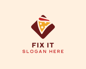 Pizzeria Pizza Box logo design