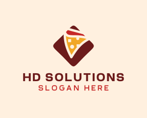 Pizzeria Pizza Box logo design