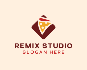 Pizzeria Pizza Box logo design