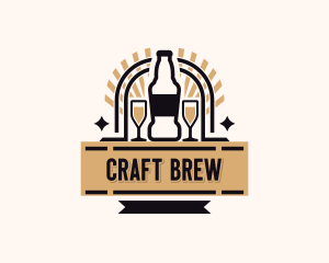 Craft Beer Brewery logo design