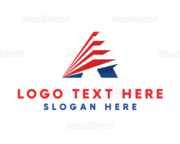 America Sharp Letter A Logo