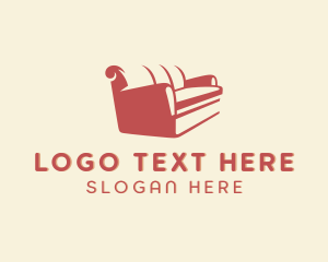 Upholsterer - Sofa Furniture Upholstery logo design