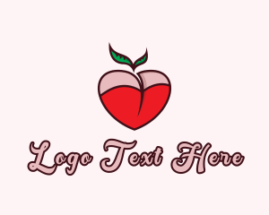 Feminine - Sexy Apple Boobs logo design