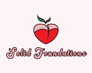 Stripper - Sexy Apple Boobs logo design