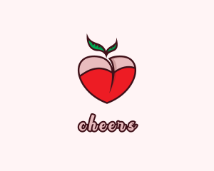 Porn Site - Sexy Apple Boobs logo design