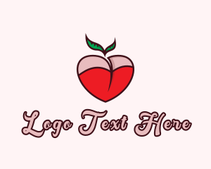 Porn Site - Sexy Apple Boobs logo design