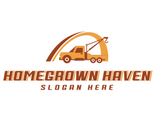 Crane - Industrial Crane Truck logo design