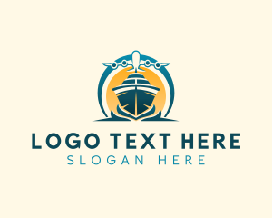 Tourist - Yacht Airplane Travel logo design
