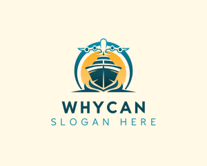 Yacht Airplane Travel Logo