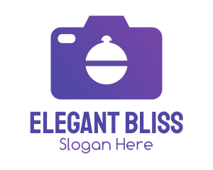 Purple Food Camera Photographer Logo