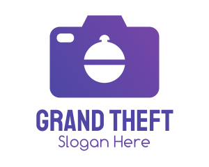 Purple Food Camera Photographer Logo