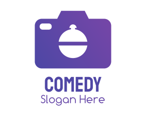 Purple Food Camera Photographer Logo