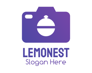 Production - Purple Food Camera Photographer logo design