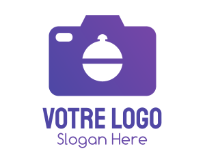 Photo - Purple Food Camera Photographer logo design