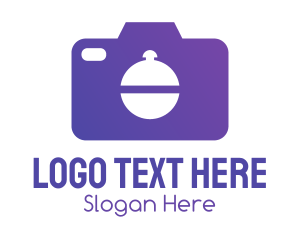 Purple Food Camera Photographer Logo