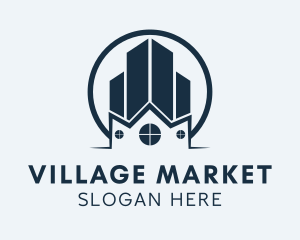 Village - City Village Construction logo design