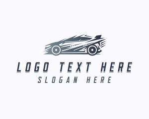 Super Car - Motorsport Race Car logo design