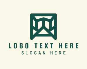 Geometric Architectural Letter A  Logo