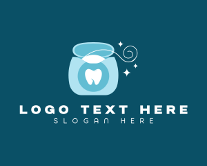 Dental Floss Hygiene Logo