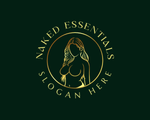 Sexy Naked Woman logo design