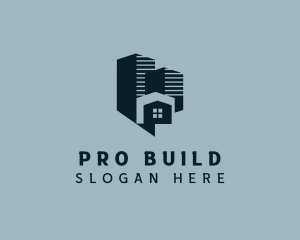 Residential Building Realty logo design