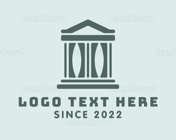 Courthouse Architecture Building Logo