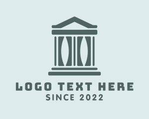Gray - Courthouse Architecture Building logo design