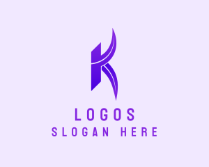 Violet - Letter K Company Media logo design
