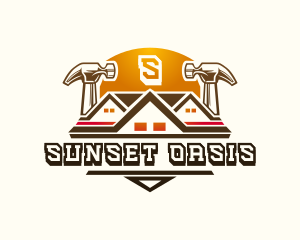 Hammer Sunset Roof logo design