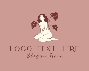 Facial - Naked Woman Body logo design