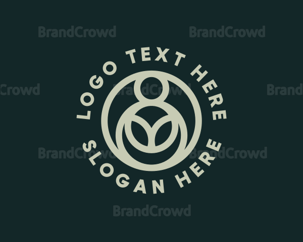 Organic Sustainability Crop Logo