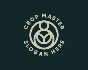 Organic Sustainability Crop logo design