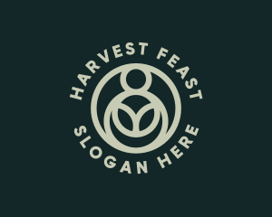 Organic Sustainability Crop logo design