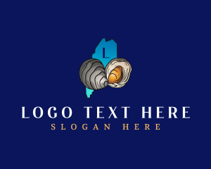 Map - Maine Ocean Clam logo design