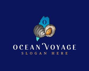 Maine Ocean Clam logo design