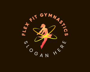 Gymnast Fitness Entertainment logo design