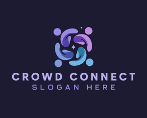Crowd - Community Team Support logo design