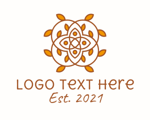 Horticulture - Celtic Autumn Pattern logo design