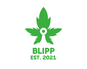 Oil - Weed Leaves Drug logo design