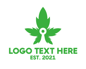 Oil - Weed Leaves Drug logo design