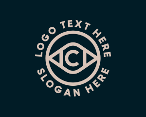 Optical Eye Letter C Logo