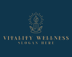 Candle Spa Wellness logo design