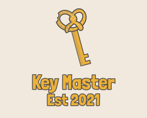 Unlock - Pretzel Key Bakery logo design