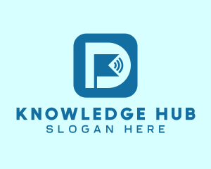 Signal - Wifi Application Letter D logo design