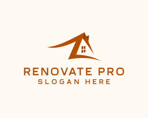 House Roof Renovation logo design