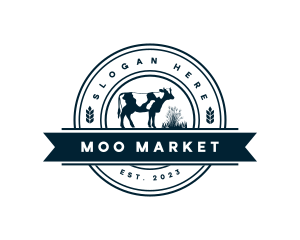 Cow - Cow Pasture Farm logo design