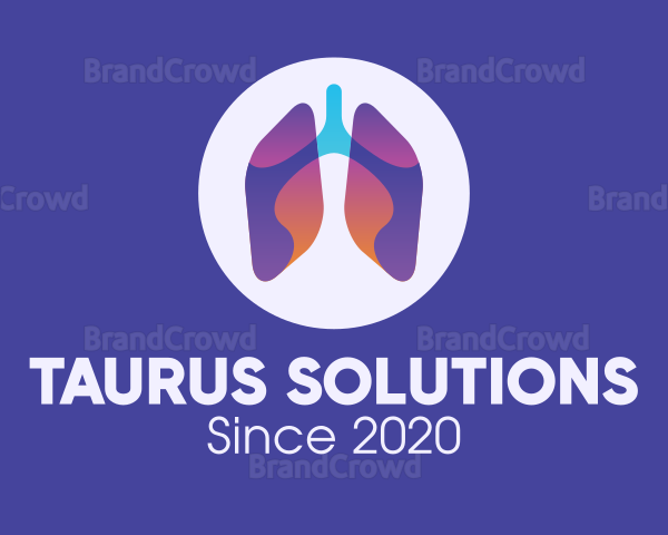 Gradient Respiratory Lungs Logo