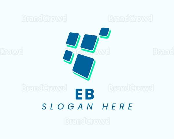 Modern Tech Business Pixel Logo
