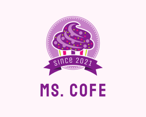 Colorful Muffin Emblem  logo design