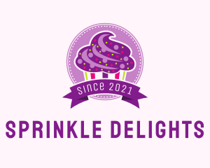 Colorful Muffin Emblem  logo design